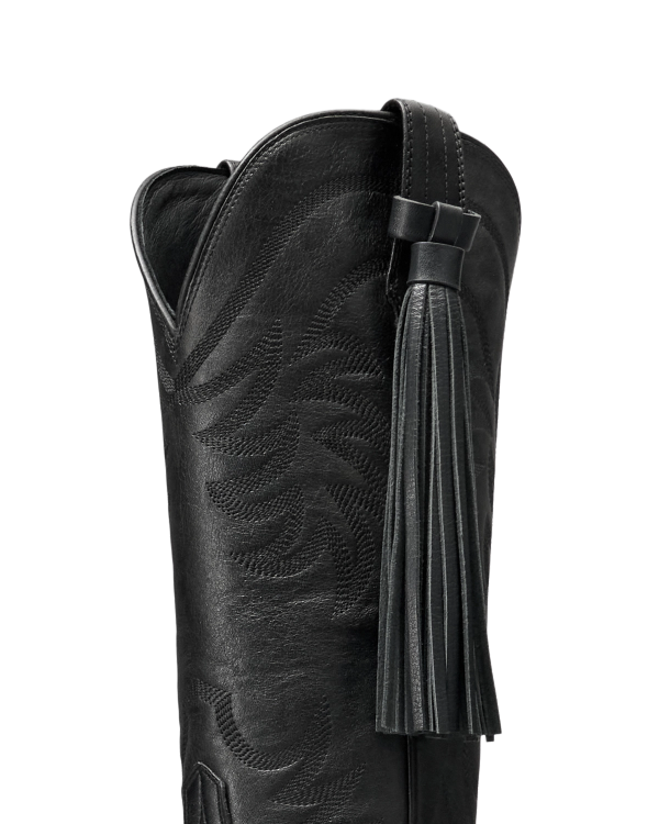 Closeup view of Tassel Boot Charm - Midnight