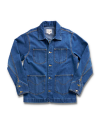 Front view of Men's Denim Chore Jacket - Medium on plain background