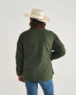 Back view of Men's Barn Coat - Pine on model
