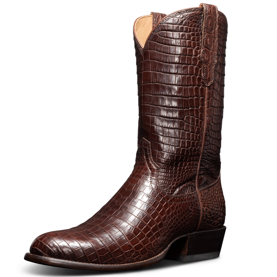 The Marshall Cowboy Boot - Brown crocodile | Tecovas display picture 1