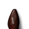 Toe view of The Thomas Rhett Macy - Chocolate on plain background