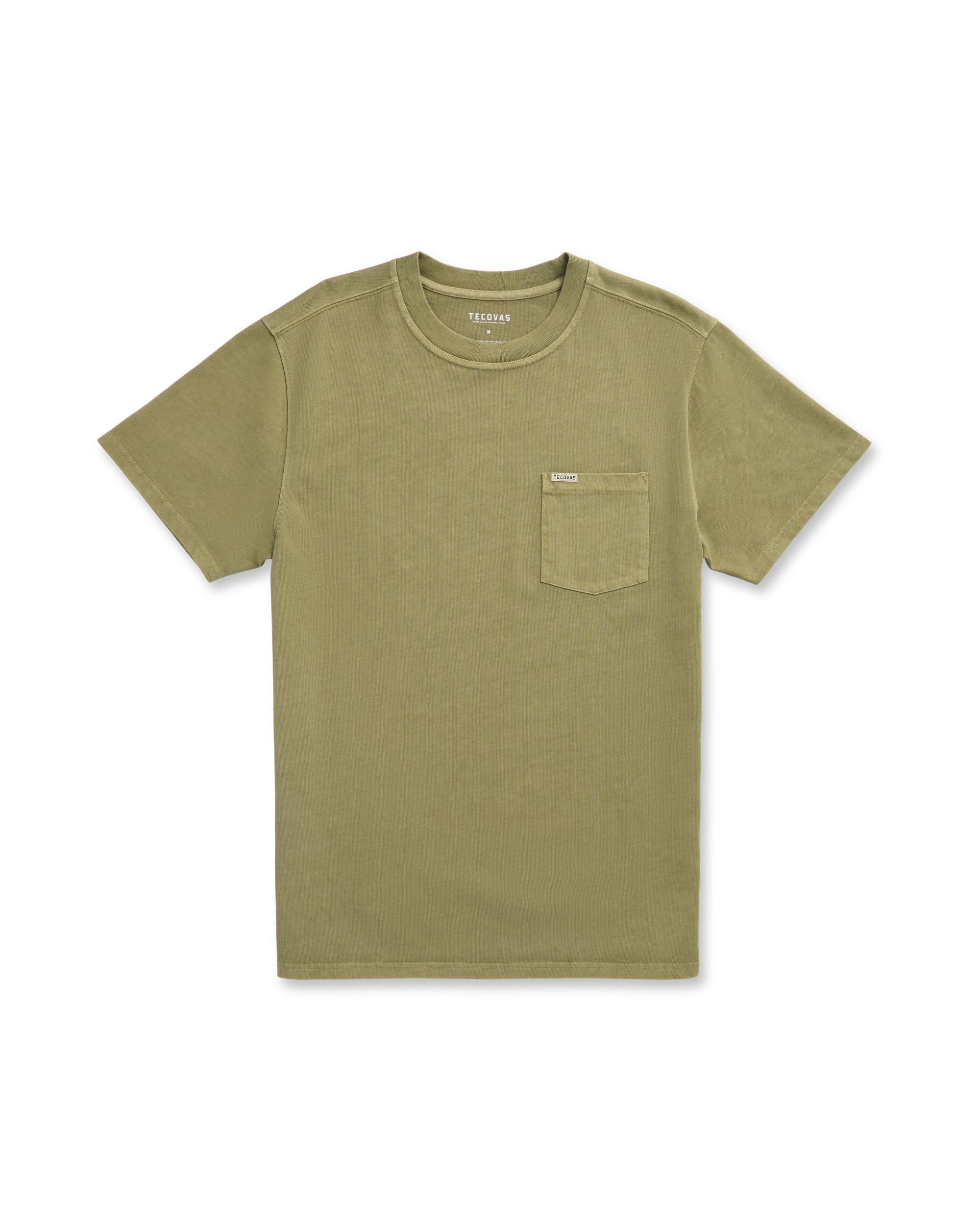 Closeup detail view of Men's Standard Issue Pocket T-Shirt - Washed Sage