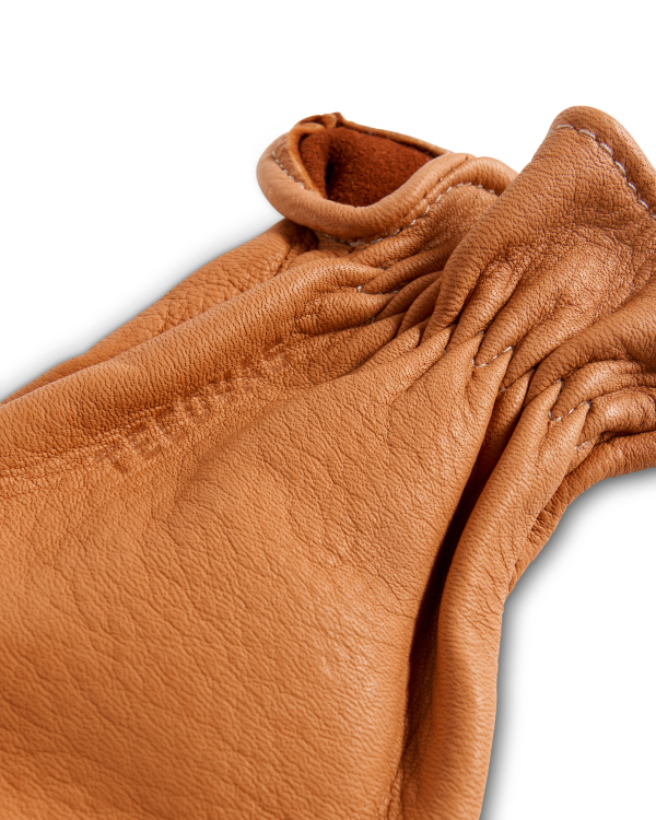 Closeup view of Chore Gloves - Tan
