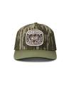 Front view of Tecovas x Mossy Oak Bottomlands Trucker - MO Original Bottomland on plain background