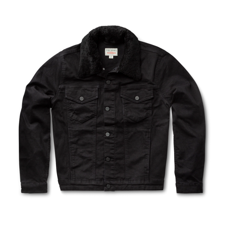 Tecovas Men's Shearling Denim Trucker Jacket