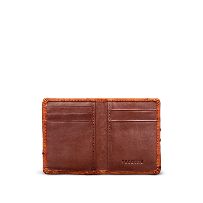 Front view of Bifold Card Case - Pecan on plain background