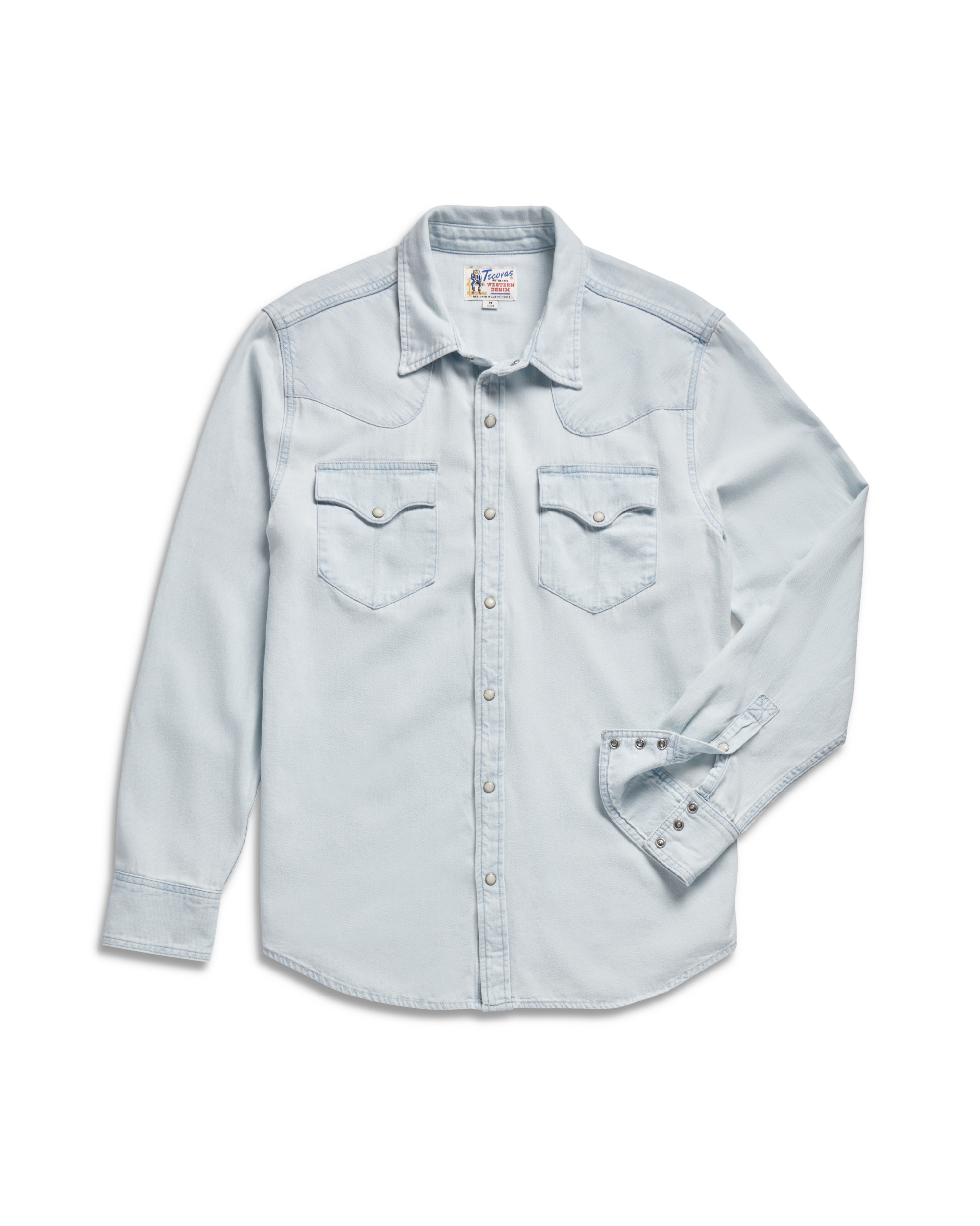 Men's Denim Long Sleeve Pearl Snap