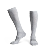 Pair view of Boot Socks - Gray on plain background