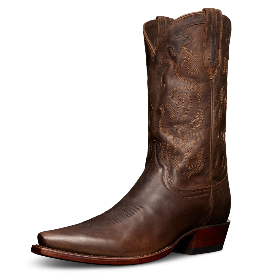 EUC Tecovas Garrett Cafe Snip Toe Handmade Cowboy Boots The Garrett Snip Toe Cowboy Boot - Brown goat | Tecovas main image 4