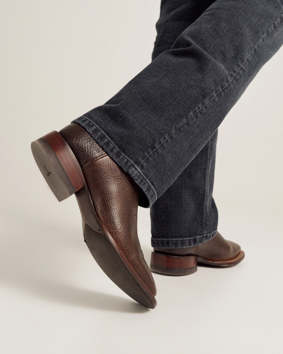 View of The Doc - Chocolate / Crimson Bison