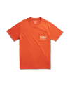 Closeup detail view of Men's Original Western Pocket Tee - Orange / Bone