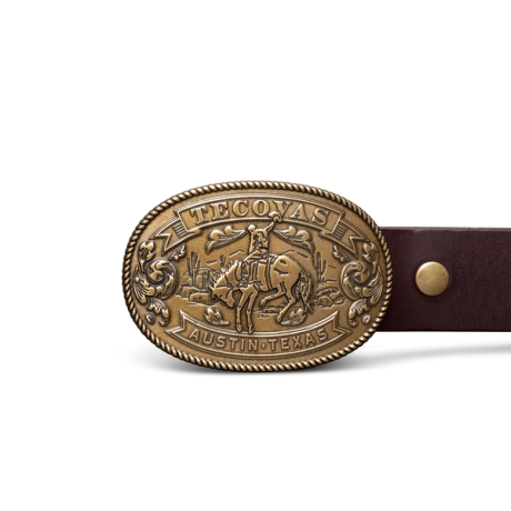 Versace Collection Brown Open Logo Leather Belt - Men
