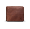 Front view of Goat Billfold - Scotch on plain background