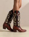 View of Women's Birthday Boot IX - Dark Cognac / Bone