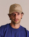 Full view of Rearin' To Go 6-Panel Dad Hat - Tan on model