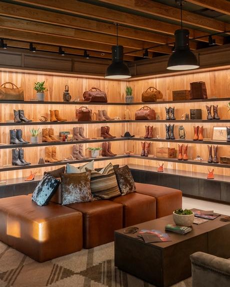 Photo of Tecovas Store boot wall