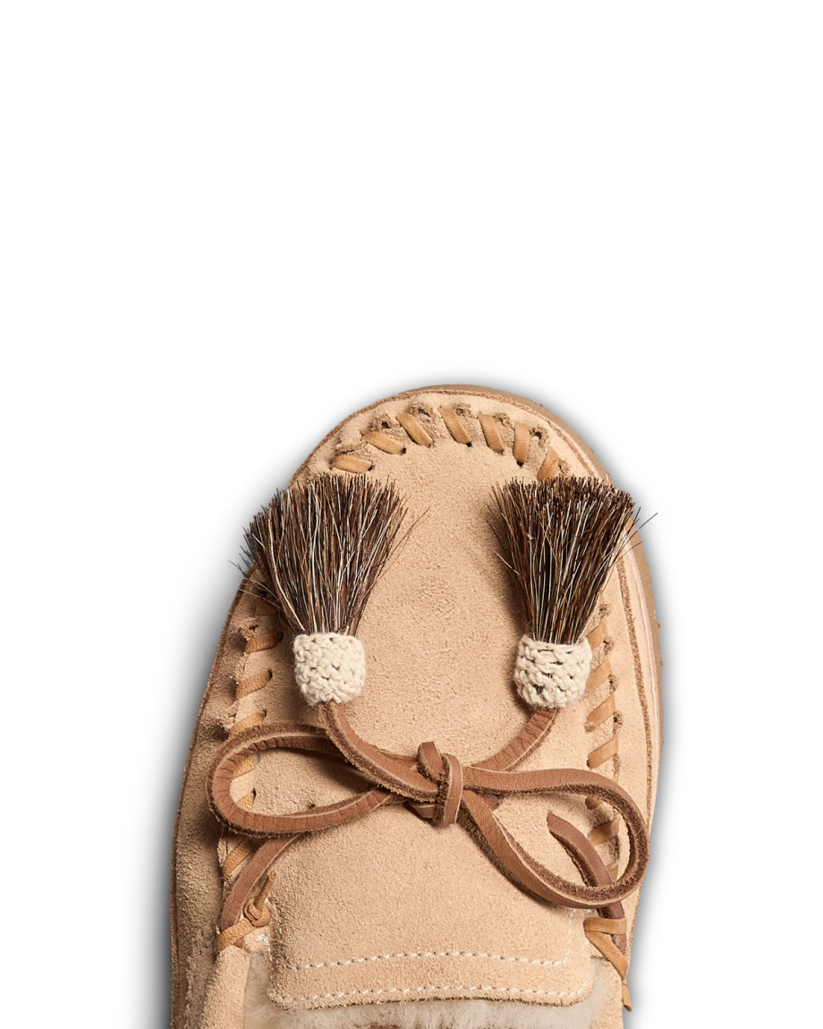 Toe view of The Millie - Soft Sand on plain background