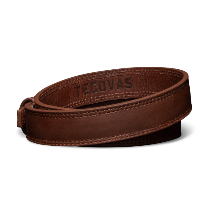 Back view of Women's Bovine Belt - Sequoia on plain background