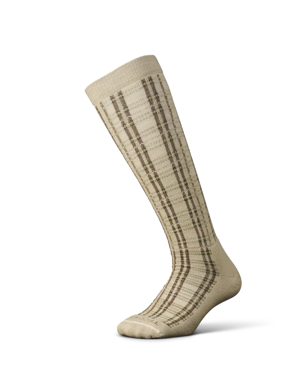 View of Over the Calf Plaid & Horseshoe Socks (3-Pack) - Green / Khaki / Dark Brown