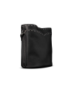 Quarterfront view of Shoulder Bucket Bag - Black on plain background