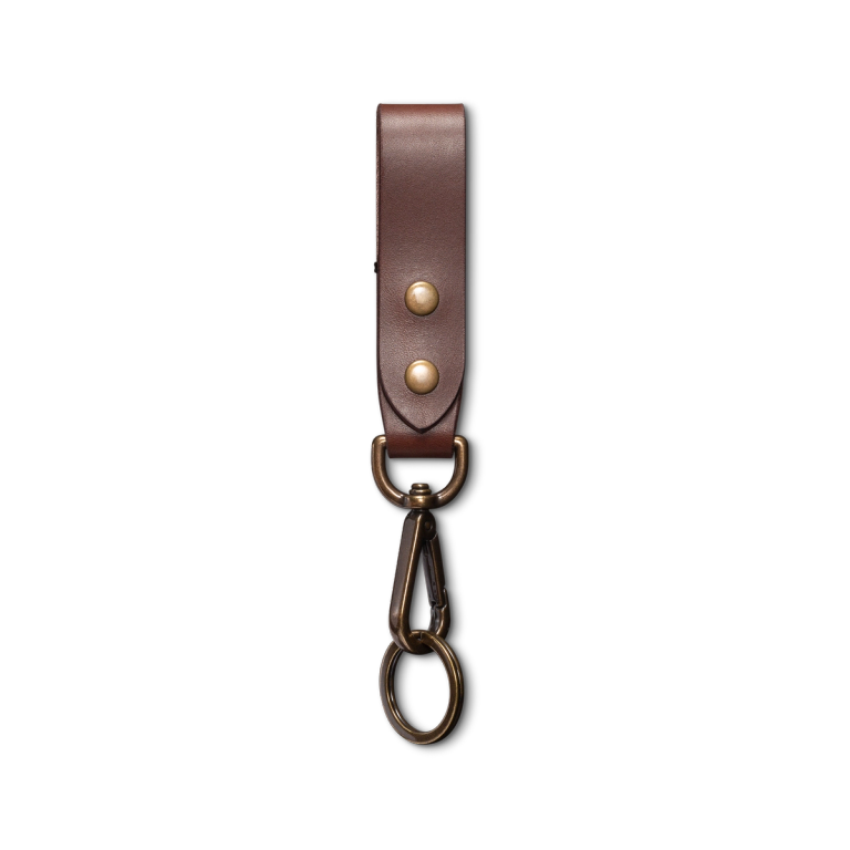 Leather Keychain and Key Ring, Key Fob / Stout - Stout