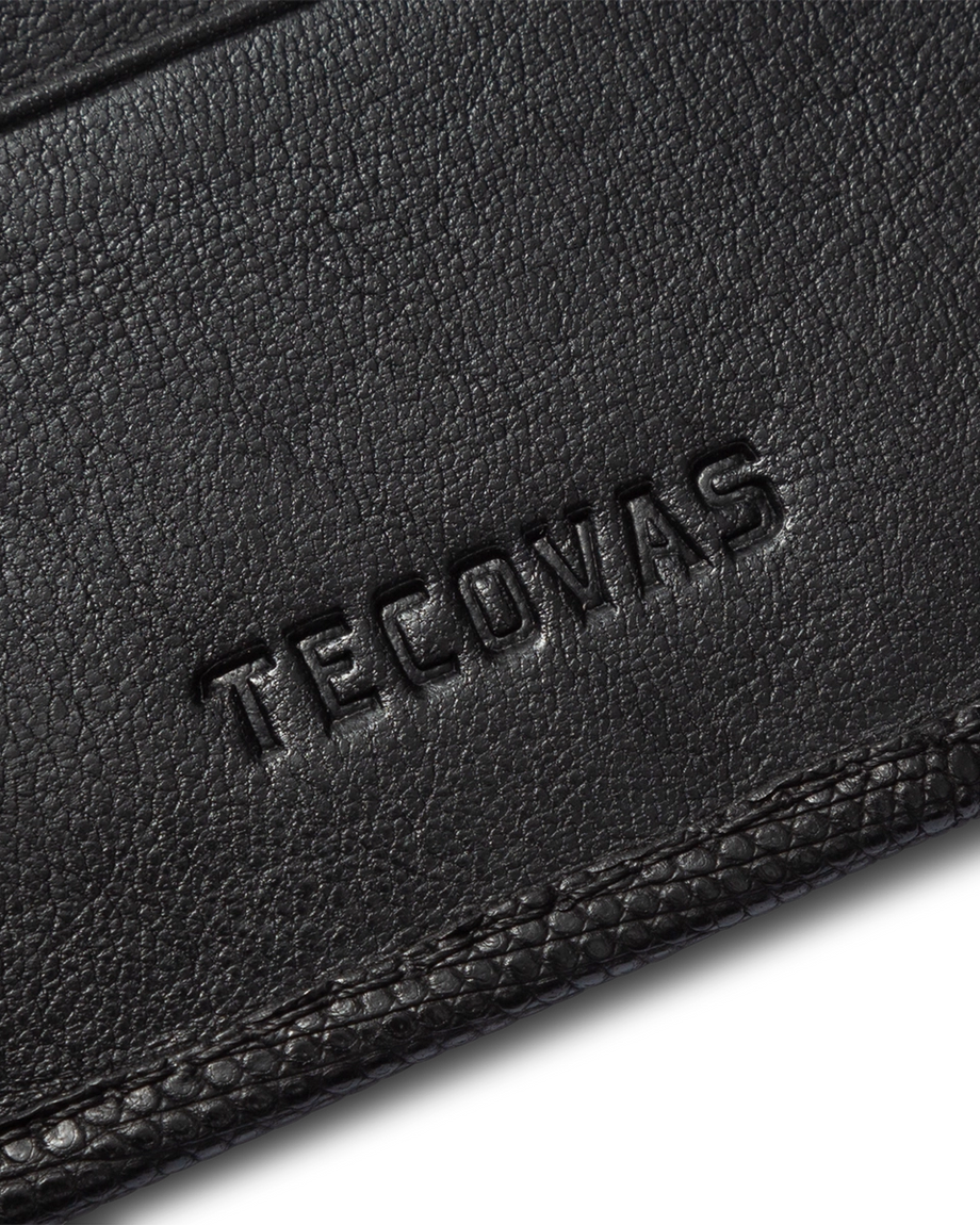 Closeup detail view of Billfold Lizard - Midnight