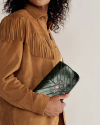 View of Eel Concho Clutch - Green