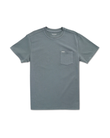 Closeup detail view of Men's Standard Issue Pocket Tee SS - Washed Storm