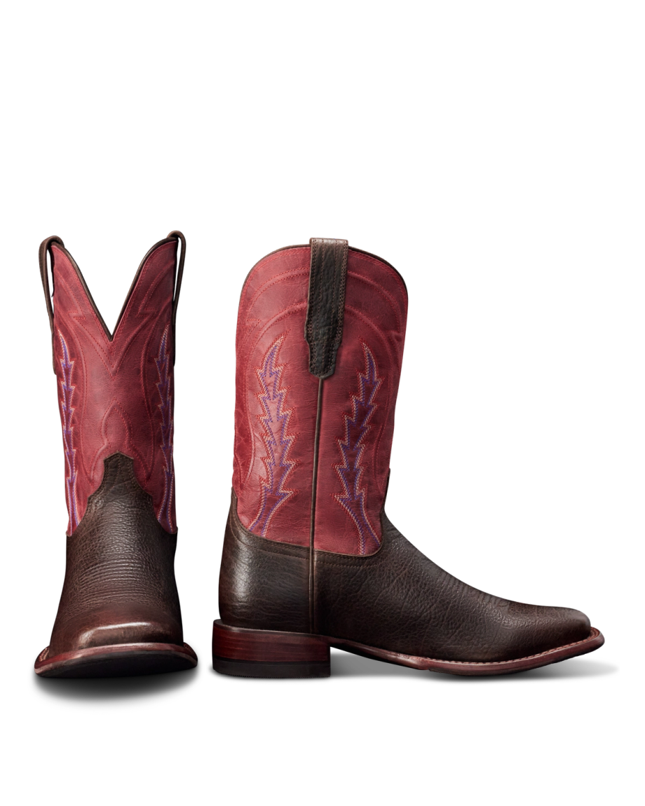 Pair view of The Doc - Chocolate / Crimson Bison on plain background