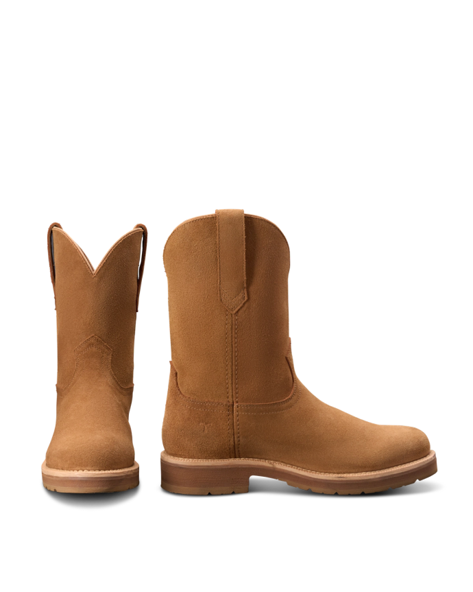 The Rugged Roper in Cashew Roughout Men's Roper Boot Tecovas