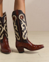 View of Women's Birthday Boot IX - Dark Cognac / Bone