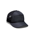 Quarterfront view of Western Goods 5-Panel Low Pro Trucker - Black on plain background