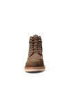 Toe view of LongHaul Waterproof Moc Composite Toe Work Boot - Espresso on plain background