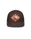 Front view of Tecovas Wares of the West Trucker - Dark Brown on plain background