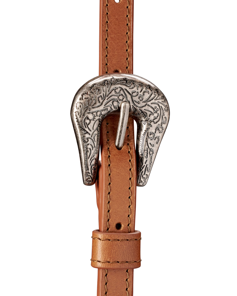 Closeup view of Flower Mini Crossbody - Cashew