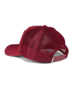 Quarterback view of Giddy On Up 5 Panel Low Pro Trucker - Burgundy on plain background