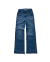 Front view of Women's High-Rise Flare Jeans (II) - Medium on plain background