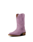 Quarterfront view of The Annie Kid - Lavender on plain background