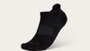 Image of one black ankle cut sock