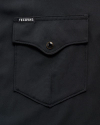 Closeup detail view of Men's Performance Western Pearl Snap SS - Classic Fit - Black