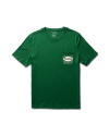 Closeup detail view of Men's Oval Tecovas Logo Pocket Tee - Green/Bone