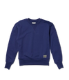 Front view of Men's Old School Sweatshirt - Dark Cobalt on plain background
