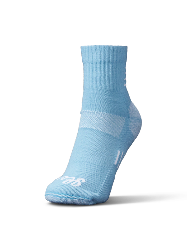 View of Yee Haw Hiker Sock - White / Blue