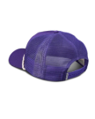 Quarterback view of Tecovas Gameday Trucker - Purple on plain background