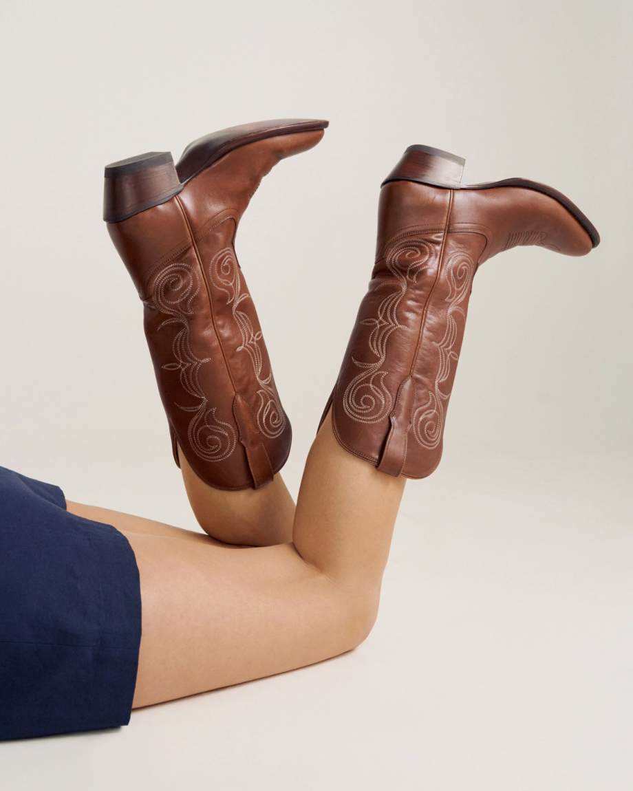 View of The Jane - Saddle Suede