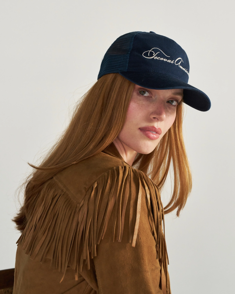 View of Tecovas American Trucker - Washed Navy