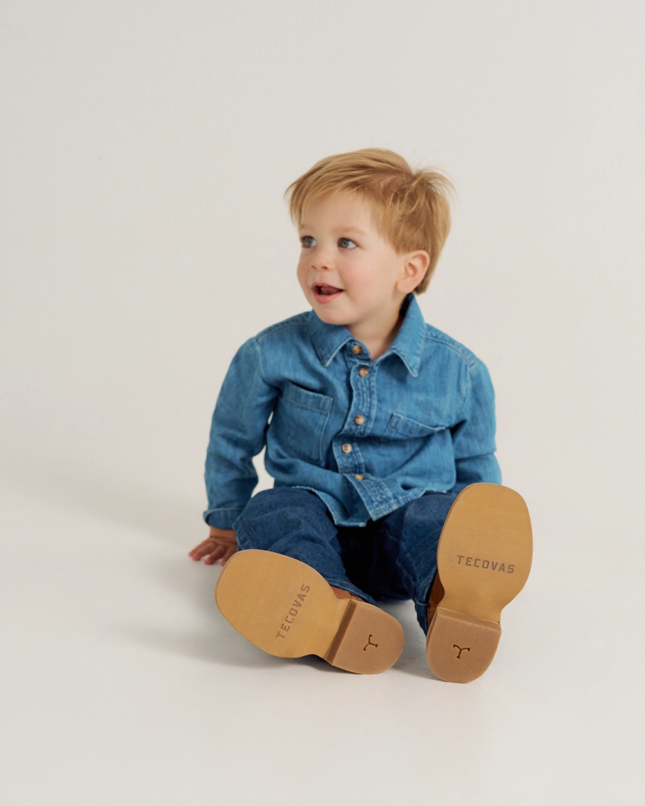 View of The Doc Toddler - Tan Goat