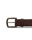 Front view of Men's Goat Belt II - Cafe on plain background