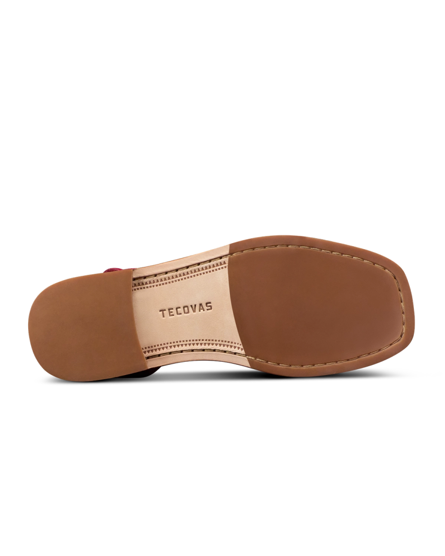 Sole view of The Blakely - Cherry on plain background