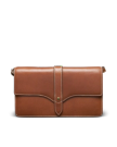 Front view of Women's Sierra Convertible Crossbody - Saddle Tan on plain background